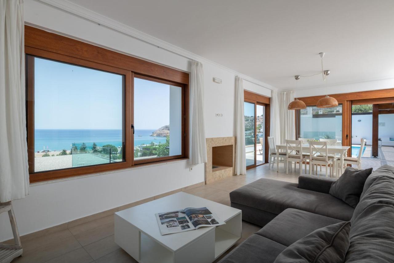 Villa Milena With Private Pool, Vlicha Beach Lindos Exterior photo